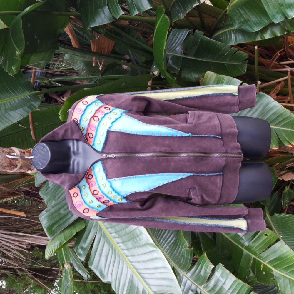 Patchwork Rising International Style Jacket - image 1